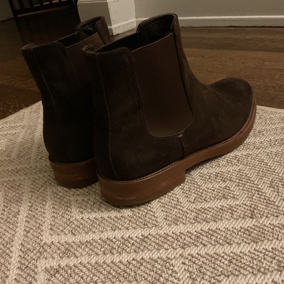 To Boot New York Christophe Dark Brown Suede Chelsea Boot Size 11 - Picture 6 of 6
